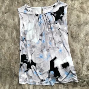 Calvin Klein Floral Sleeveless Top